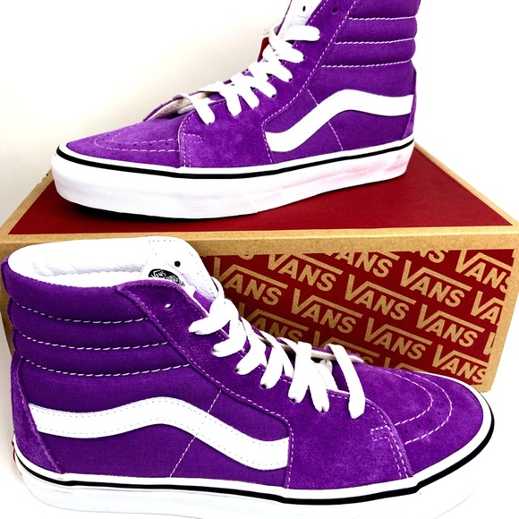 Vans Sk8-Hi Dewberry & True White Sneakers - Picture 2 of 16